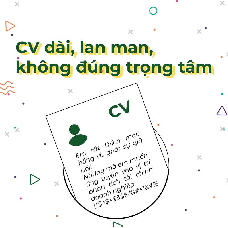 Lỗi cần tránh khi trình bày CV