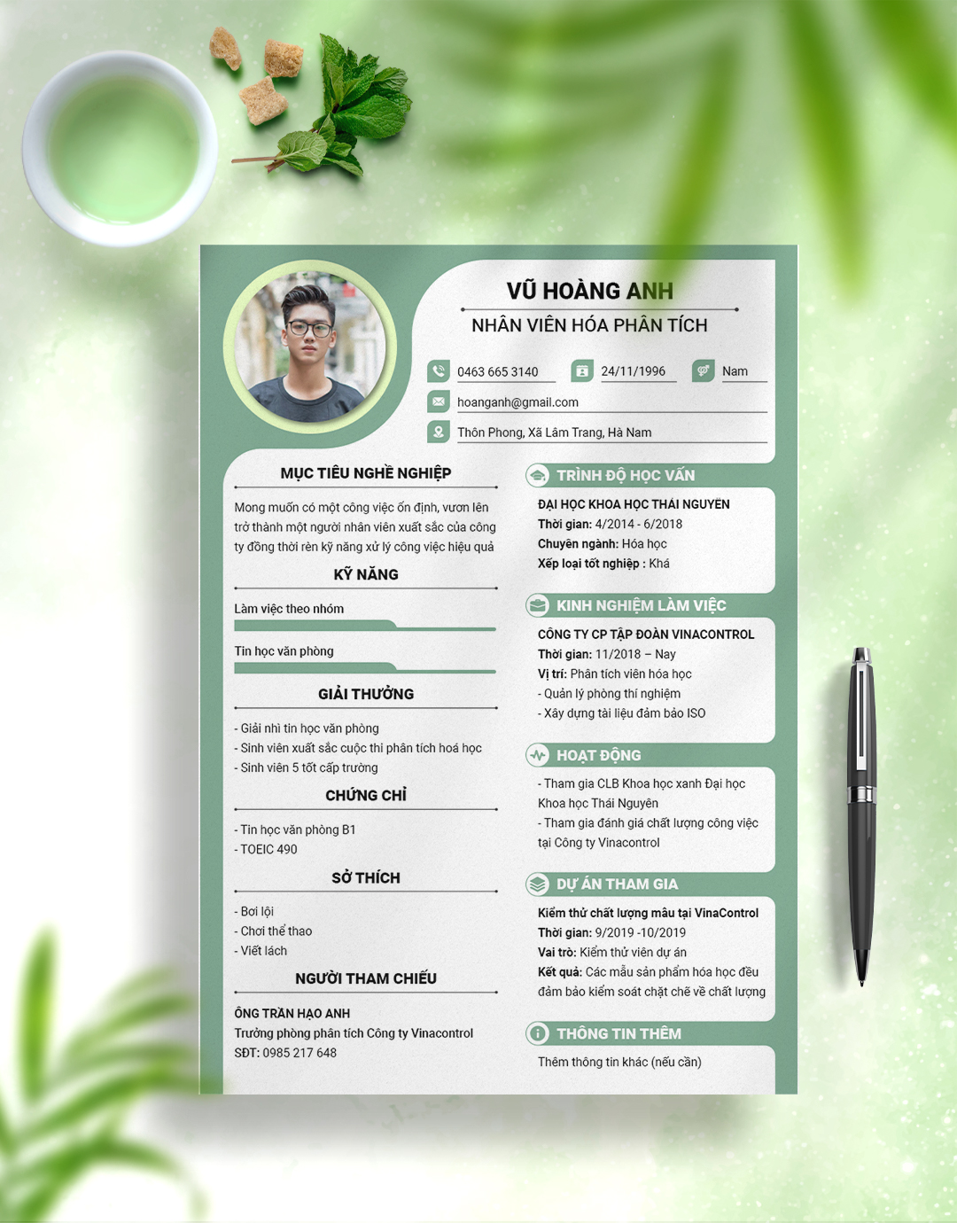 CV Hóa Học - Sinh Học 03