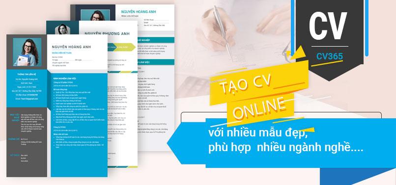 Tạo CV xin việc tại trang CV của Timviec365.vn đơn giản hiệu quả