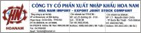 công ty cổ phần xuất nhập khẩu hoa nam
