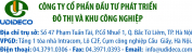 công ty cổ phần đầu tư phát triển đô thị và khu công nghiệp