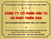 CÔNG TY CỔ PHẦN ĐẦU TƯ VÀ PHÁT TRIỂN X88
