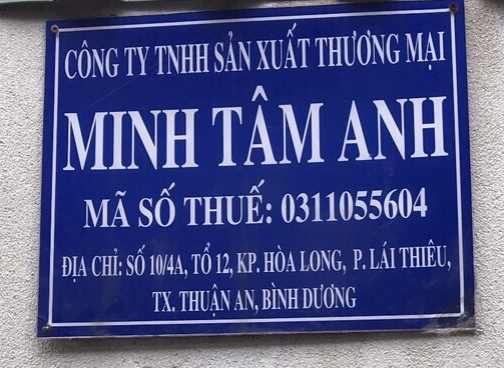 Công Ty TNHH Sản Xuất Thương Mại Minh Tâm Anh