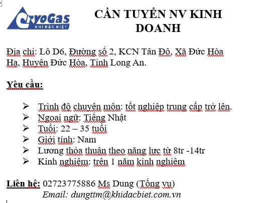 Công Ty TNHH Khí Đặc Biệt Việt Nam
