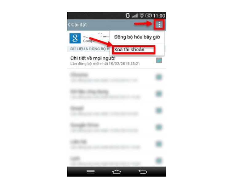 Hướng dẫn cách đăng xuất, xóa tài khoản Gmail trên điện thoại LG nhanh chóng