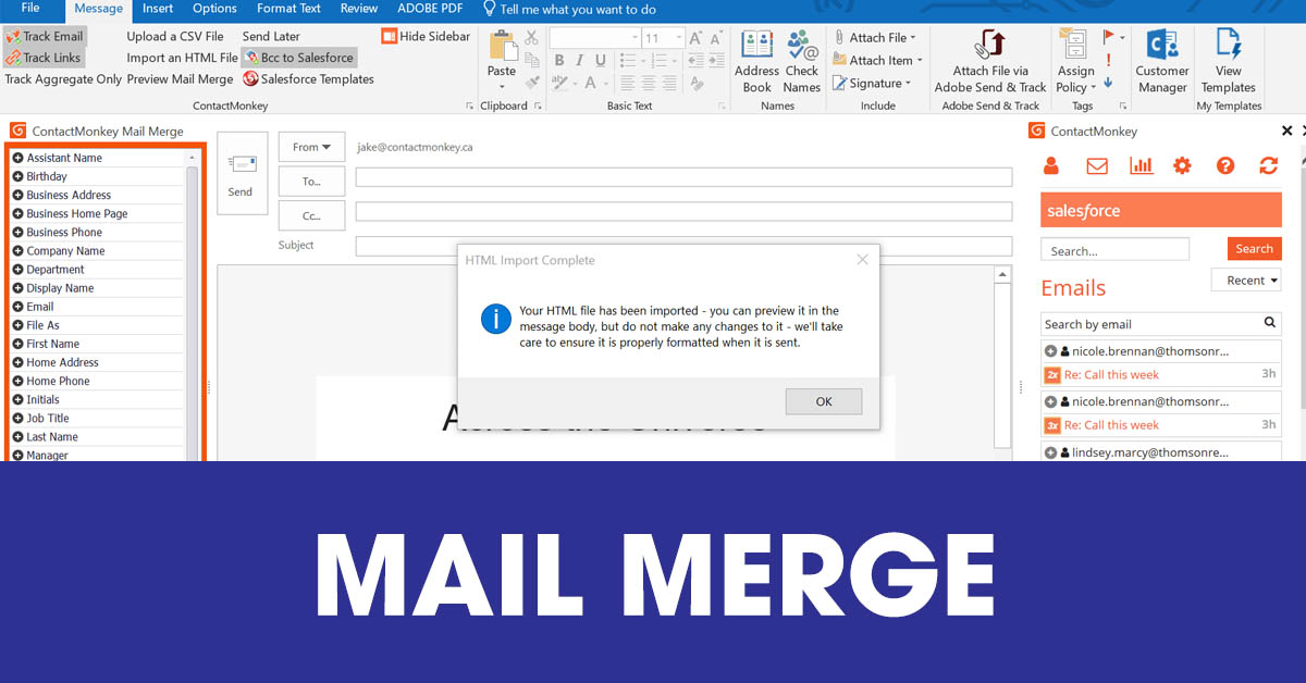 Mail merge là gì