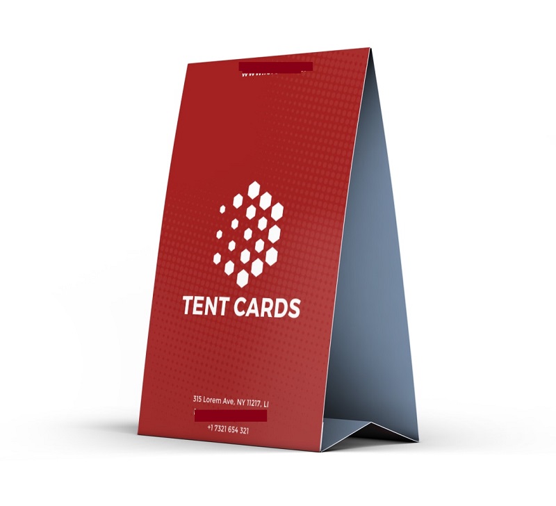 Tent card – tấm thẻ quảng cáo nhỏ nhưng có võ