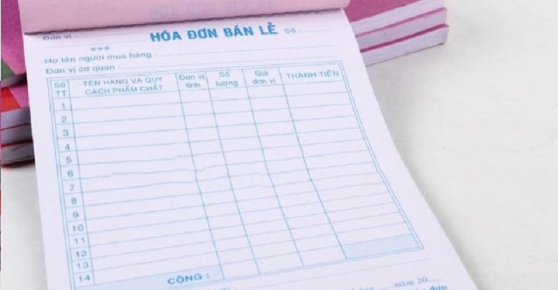 Hóa đơn bán lẻ gồm những loại nào