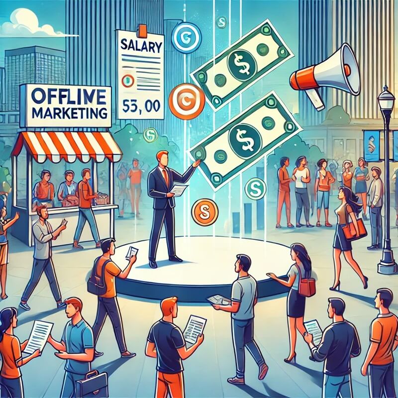 Thu nhập của nhân viên Marketing Offline có hấp dẫn không?