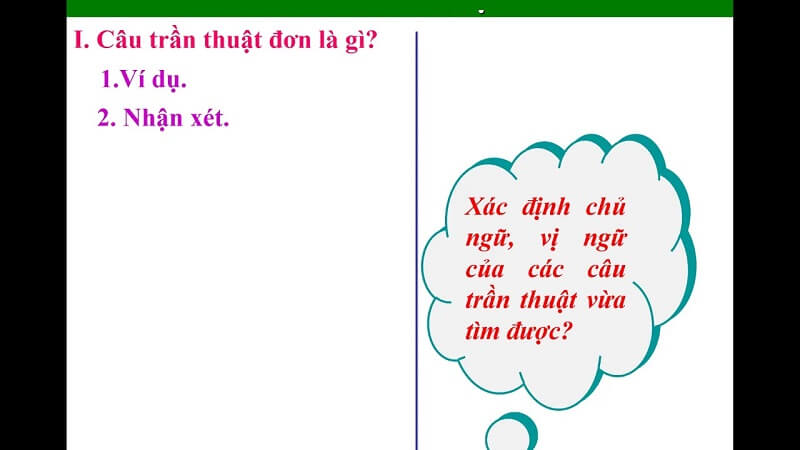 Câu trần thuật có chức năng gì?