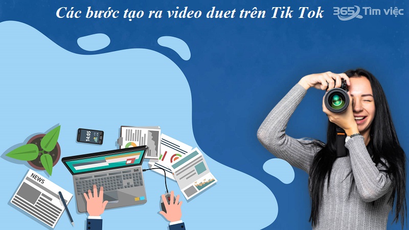 Các bước tạo ra video duet trên Tik Tok