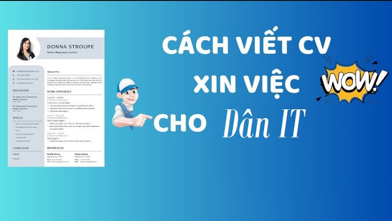 Tạo CV IT online tại Timviec365