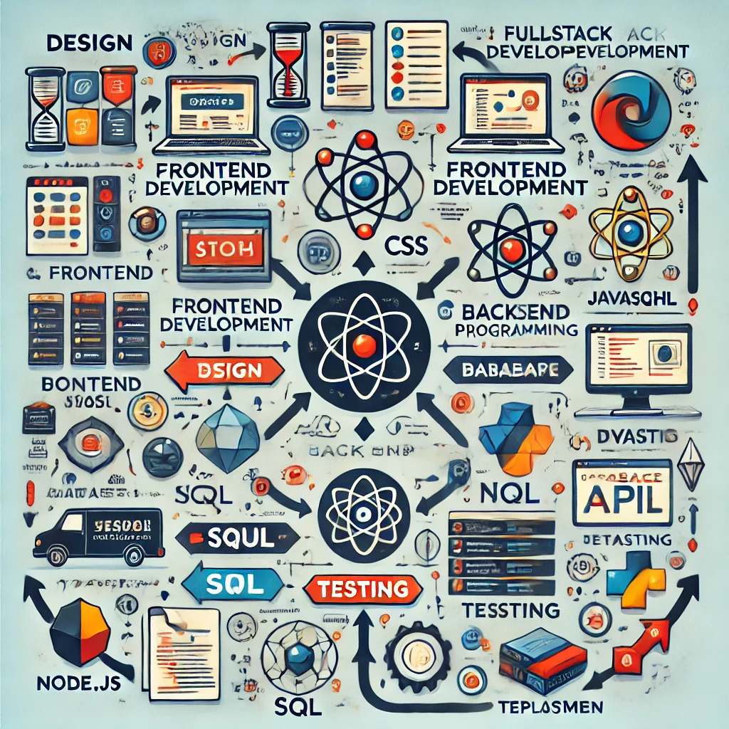 Fullstack web developer quản lý các vấn đề về mã nguồn, dữ liệu