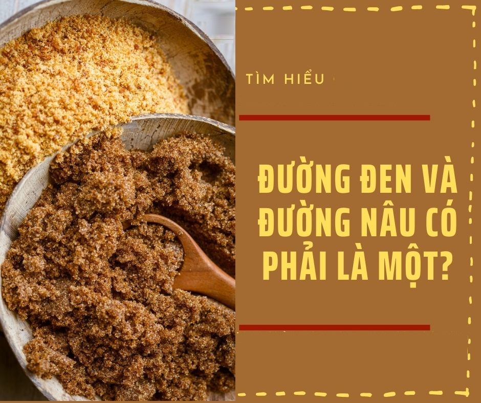 Đường đen và đường nâu - hai loại đường giống nhau nhưng khác biệt