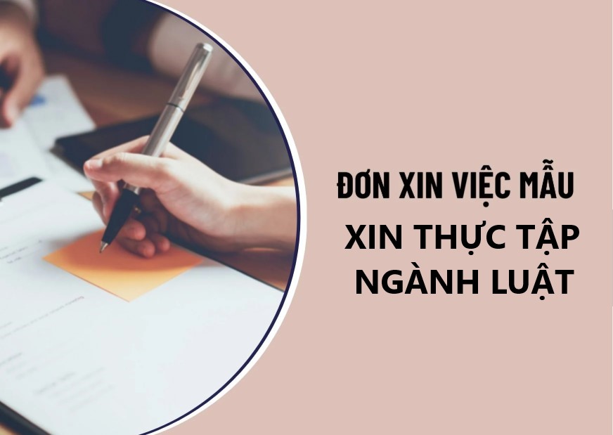 Đơn xin thực tập ngành luật rất quan trọng