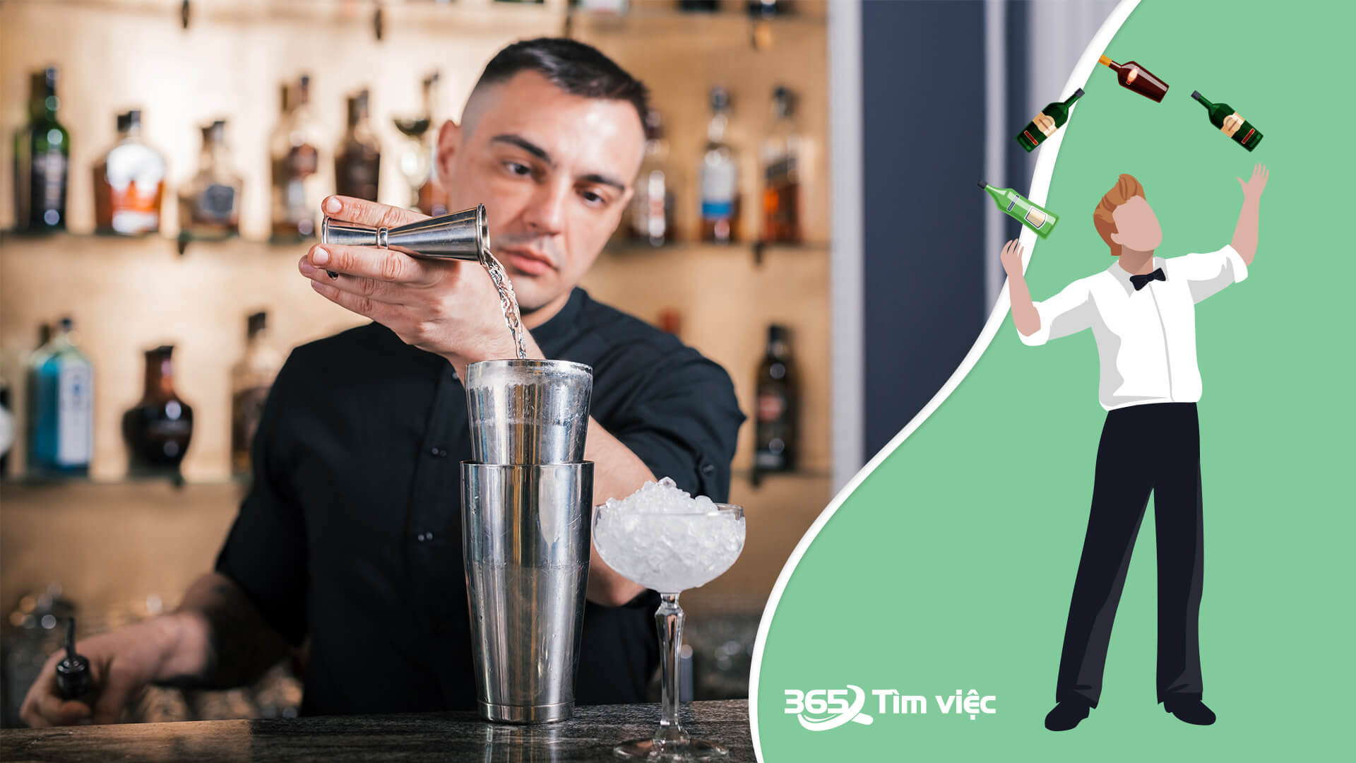 Quy trình làm việc của nhân viên pha chế rượu