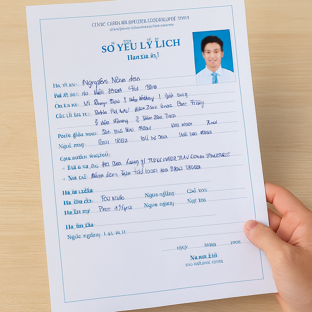 Cách viết sơ yếu lý lịch cho sinh viên mới ra trường