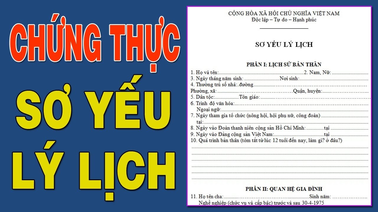 Việc công chứng, xác nhận sơ yếu lý lịch quan trọng ra sao?