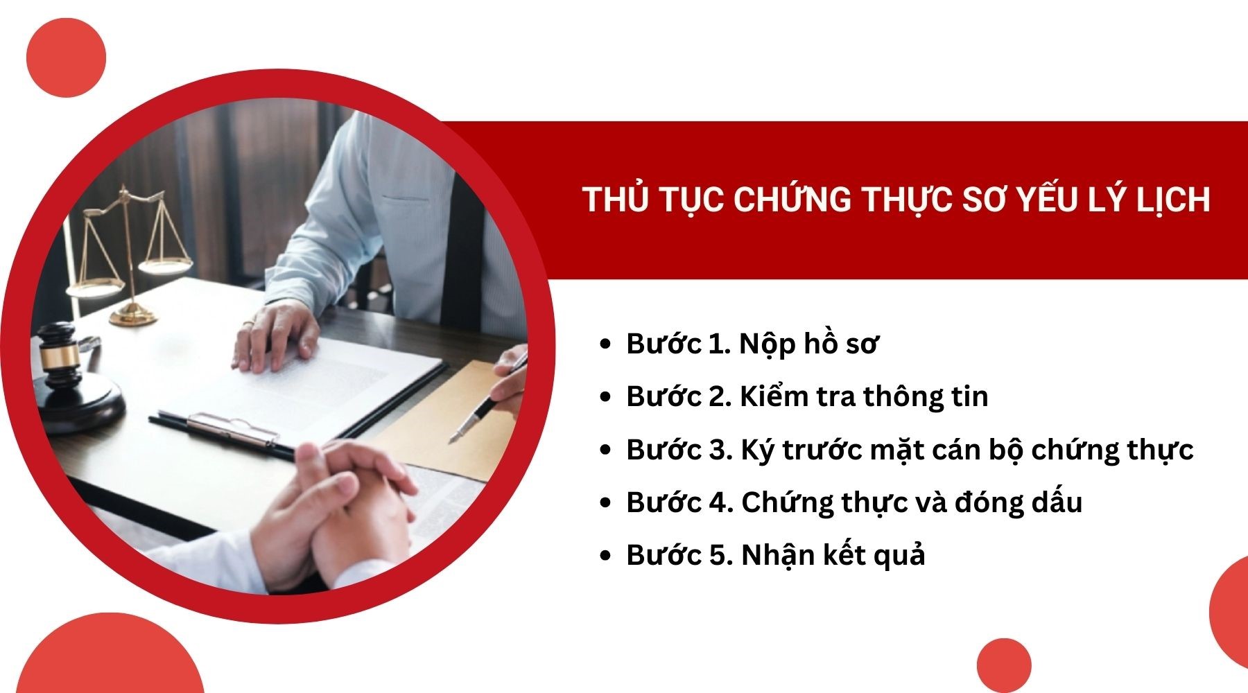 Công chứng/chứng thực chữ ký trong sơ yếu lý lịch cần trực tiếp có mặt và ký xác nhận trước 