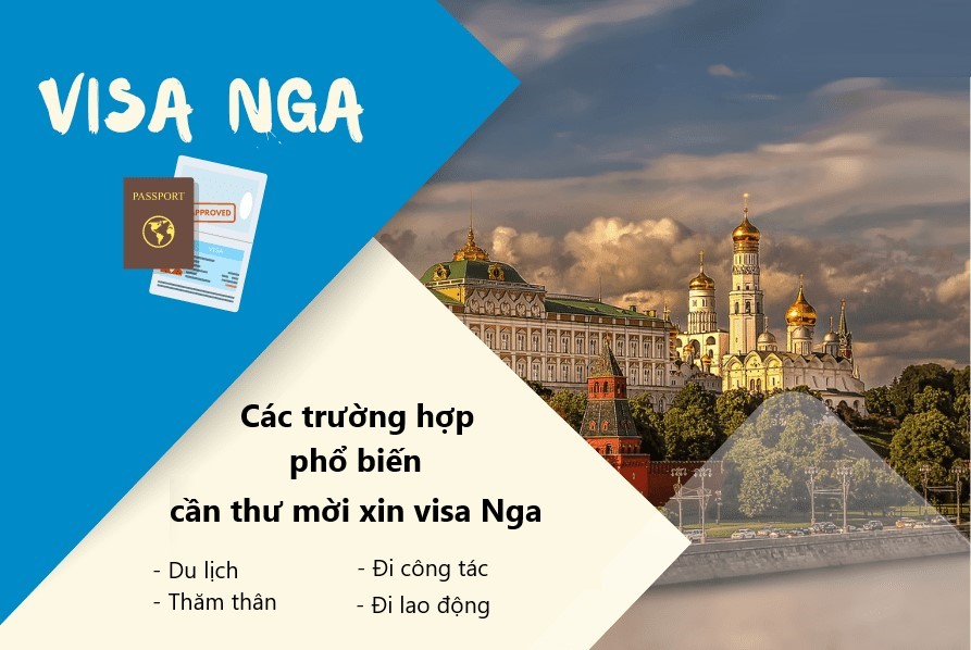 Các loại thư mời xin visa Nga phổ biến
