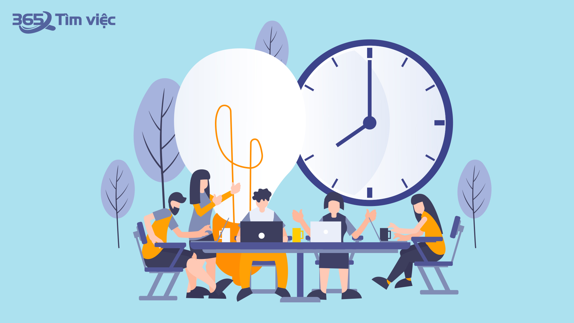 Thời gian làm việc của nhân viên kinh doanh dự án là bao lâu?