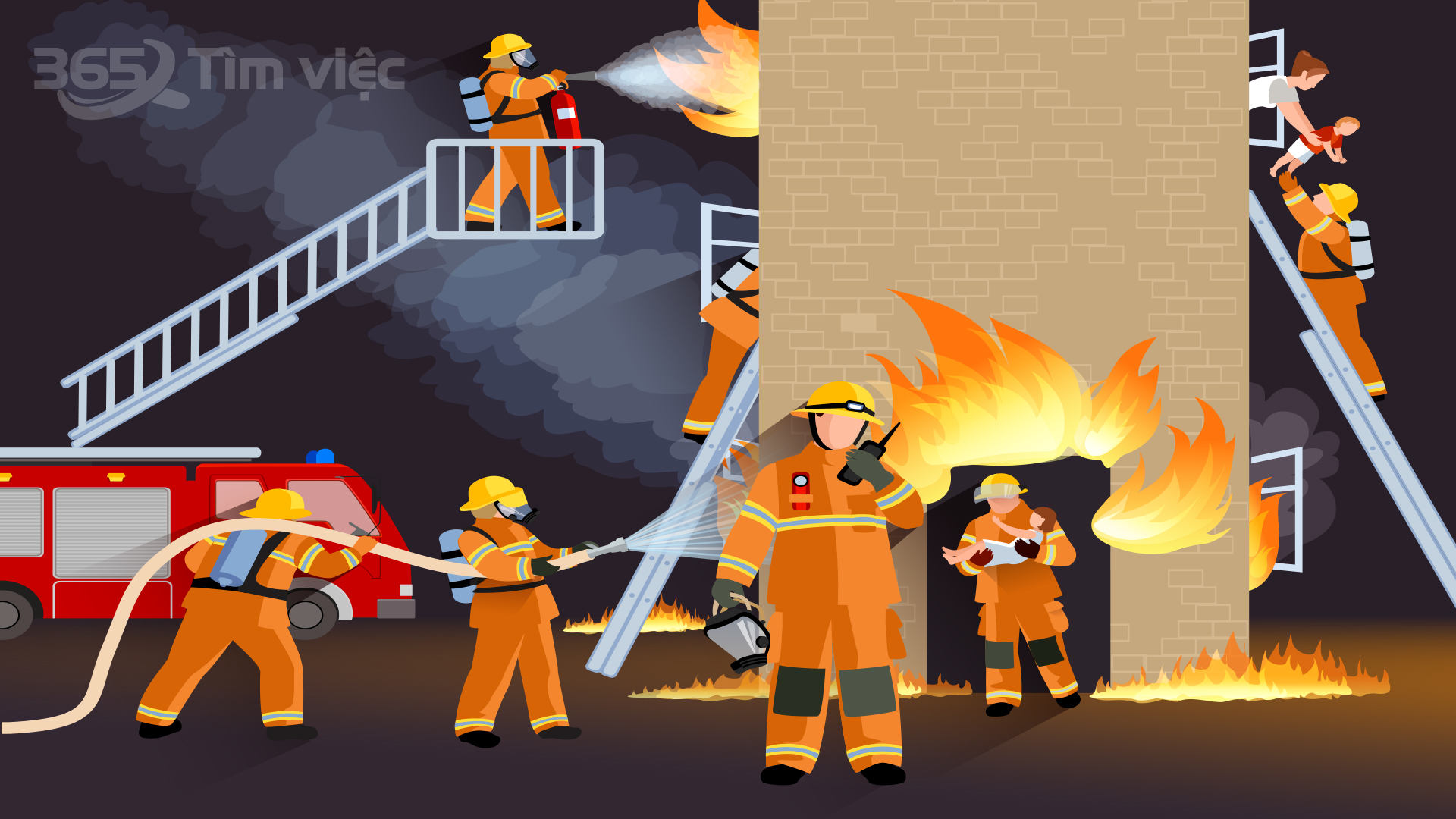 Hỗ trợ lực lượng phòng cháy chữa cháy