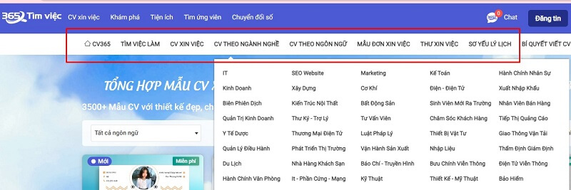 Tạo hồ sơ xin việc shipper An Giang tại timviec365.vn