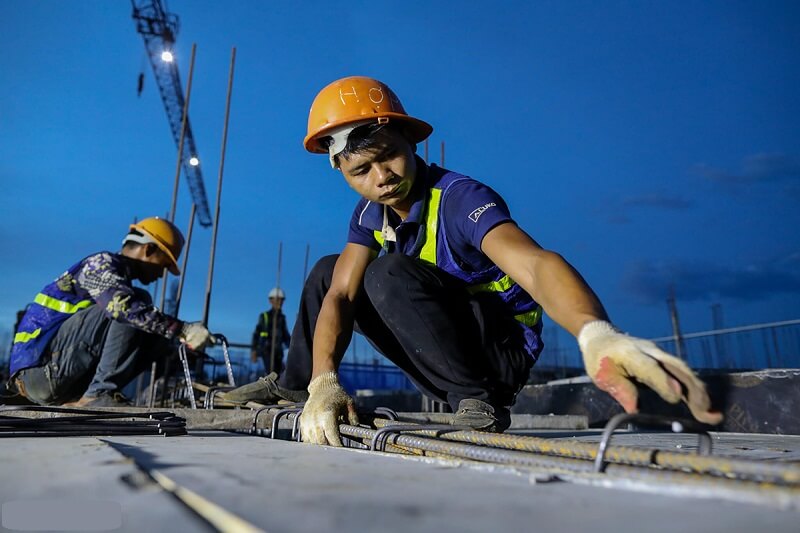Mức lương trung bình của người thợ xây Hà Nội