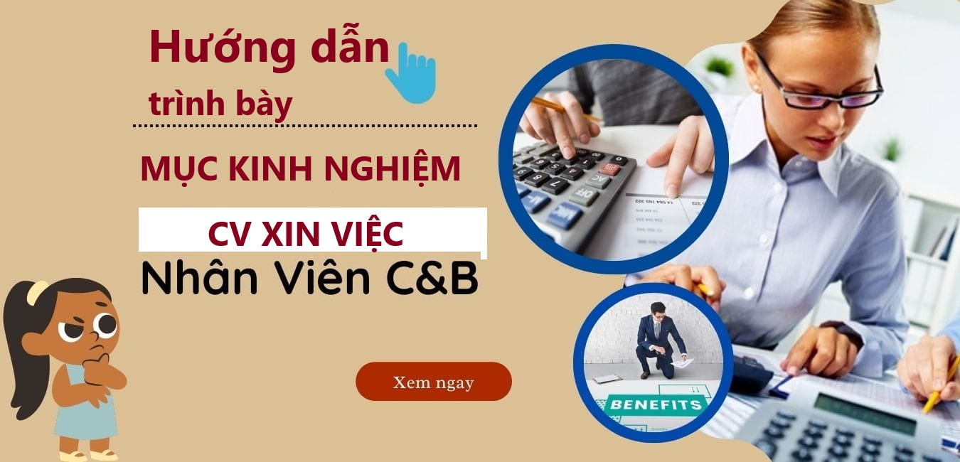 Viết kinh nghiệm thuyết phục trong CV ngành C&B