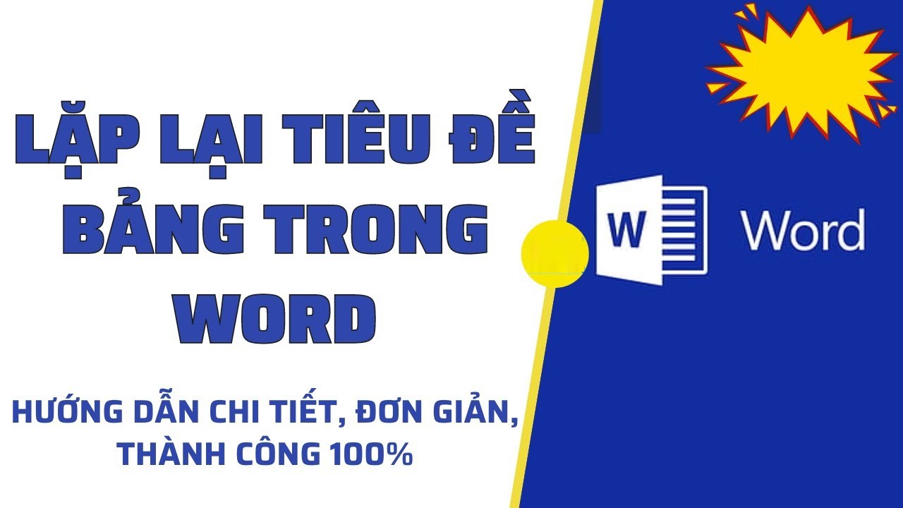 giải đáp một số thắc mắc về lặp lại tiêu đề trong word
