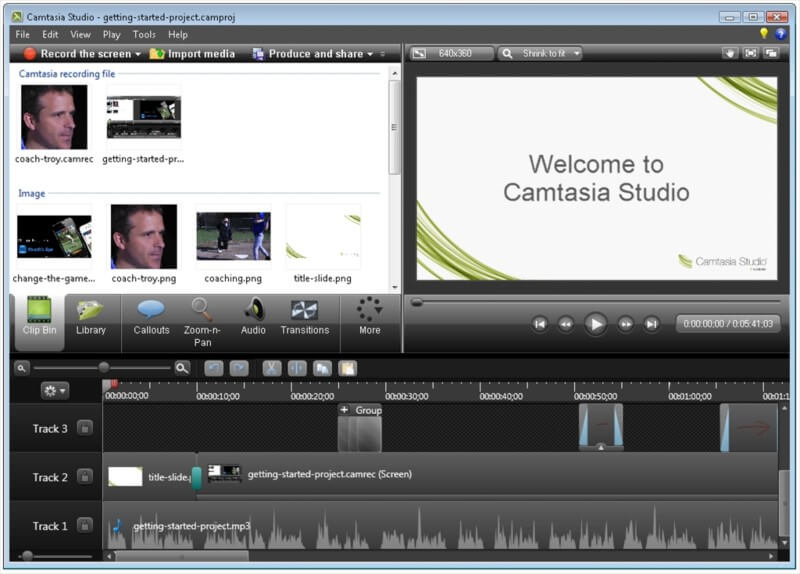 Tính năng chỉnh sửa video của phần mềm Camtasia
