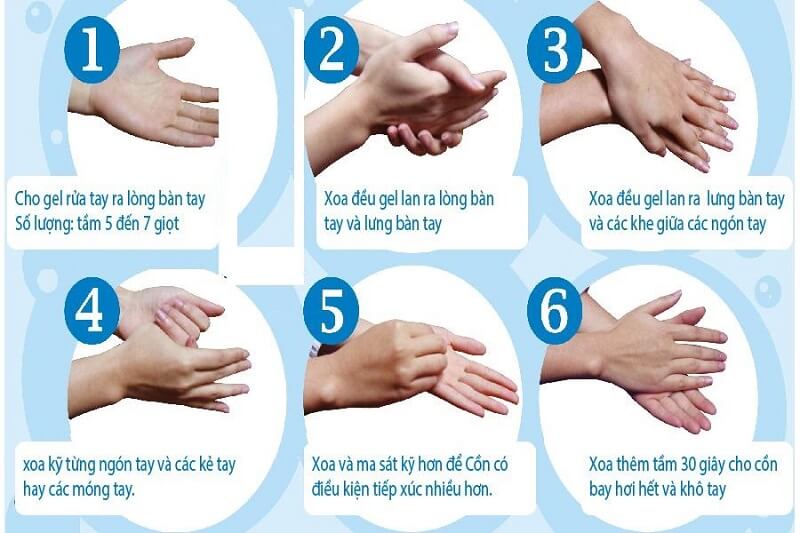 Hướng dẫn cách thức sử dụng nước rửa tay khô