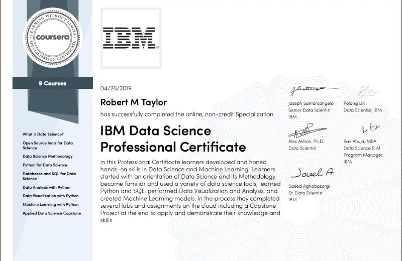 Chứng chỉ IBM 