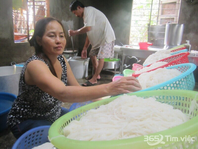Yêu cầu của nghề làm bún là gì?