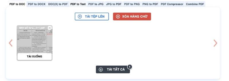Chuyển CV từ PDF sang Word với công cụ PDF to DOC