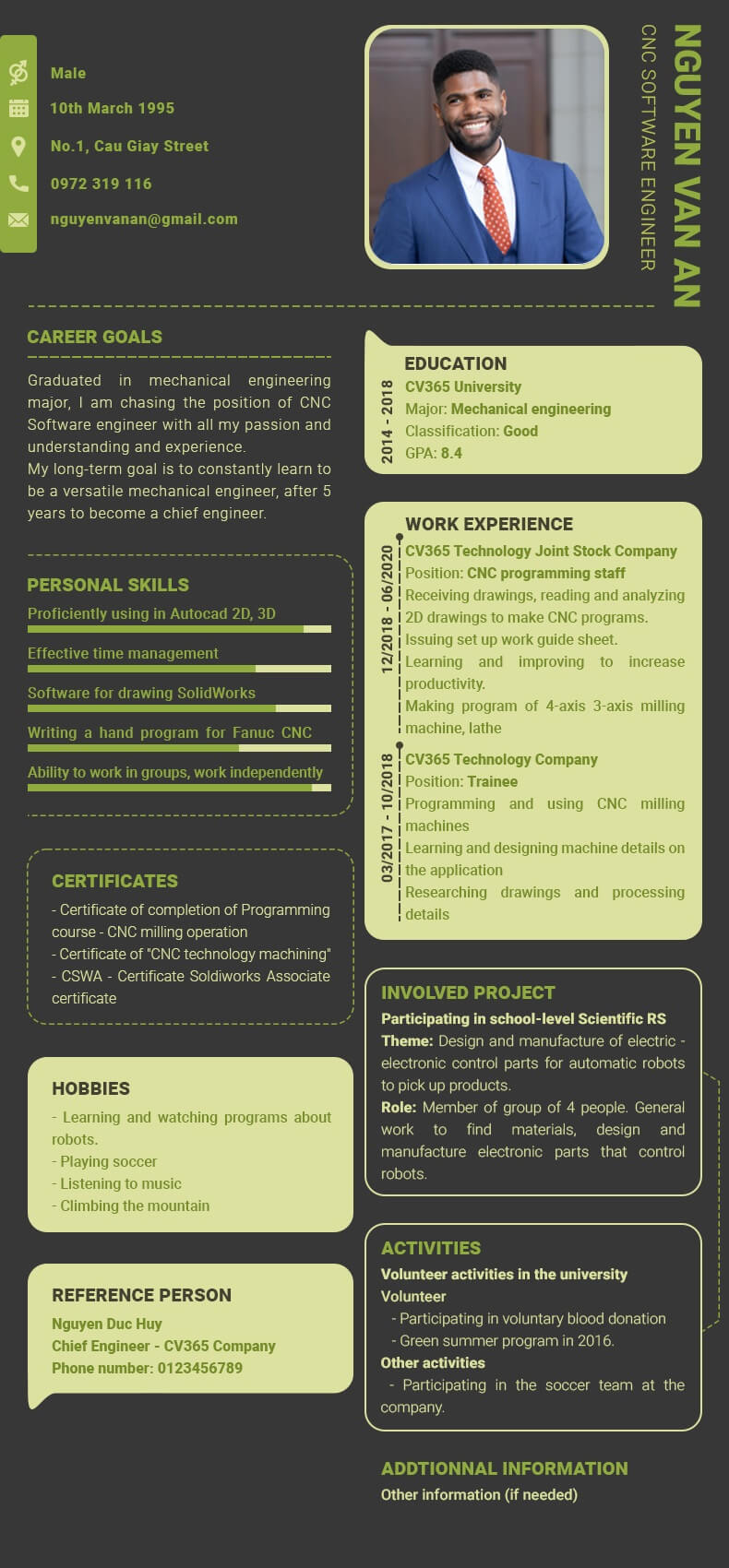 Mẫu CV Digital Marketing Tiếng Anh cơ bản, giúp ứng viên quốc tế hoặc công ty nước ngoài dễ tiếp nhận