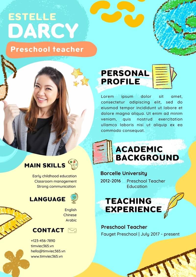 Mẫu CV Senior tiếng Anh chuẩn quốc tế