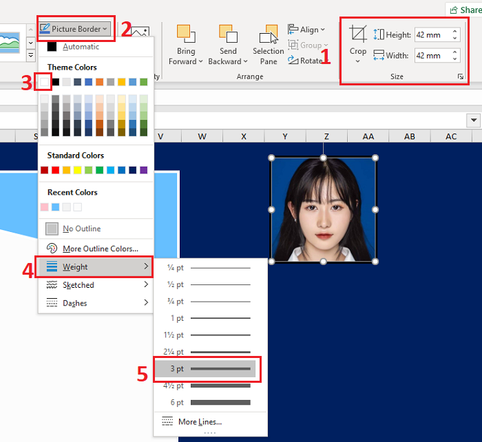 làm cv xin việc bằng excel đẹp