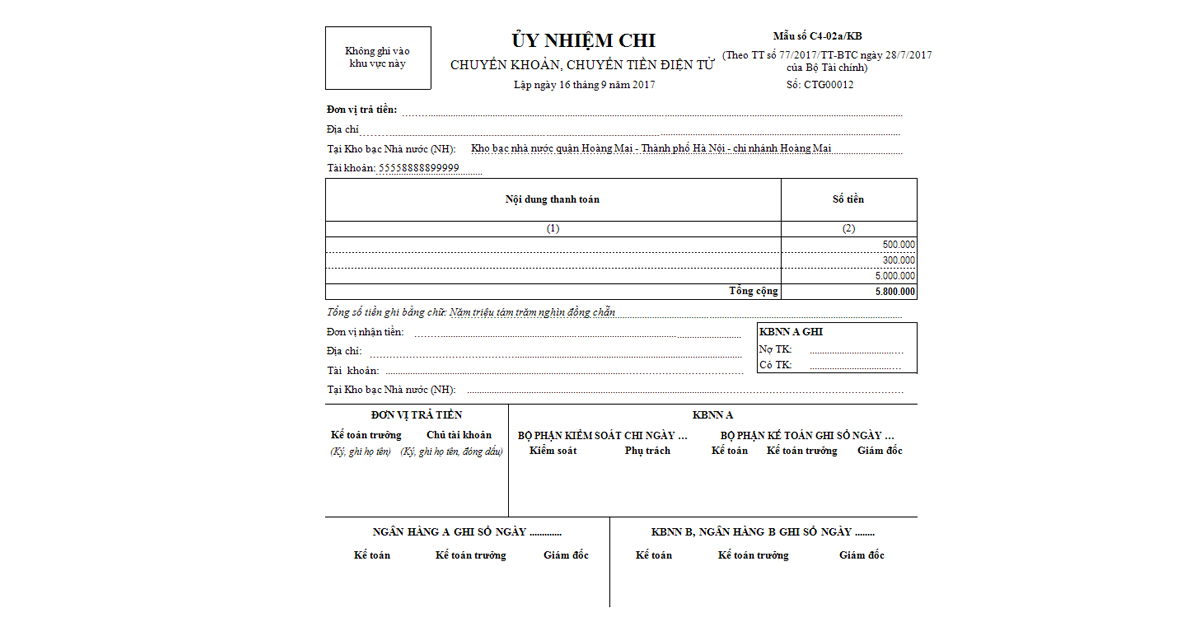 Ưu nhược điểm khi thanh toán bằng ủy nhiệm chi