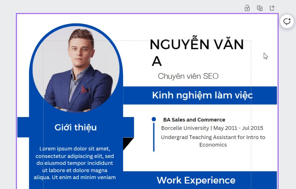 Cách tạo CV trên canva