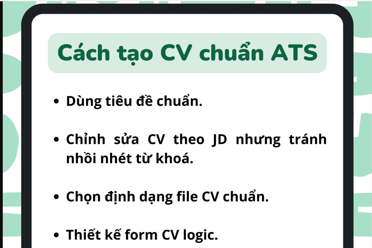 Tạo ngay CV lập trình viên chuẩn ATS với bí quyết cực kỳ đơn giản