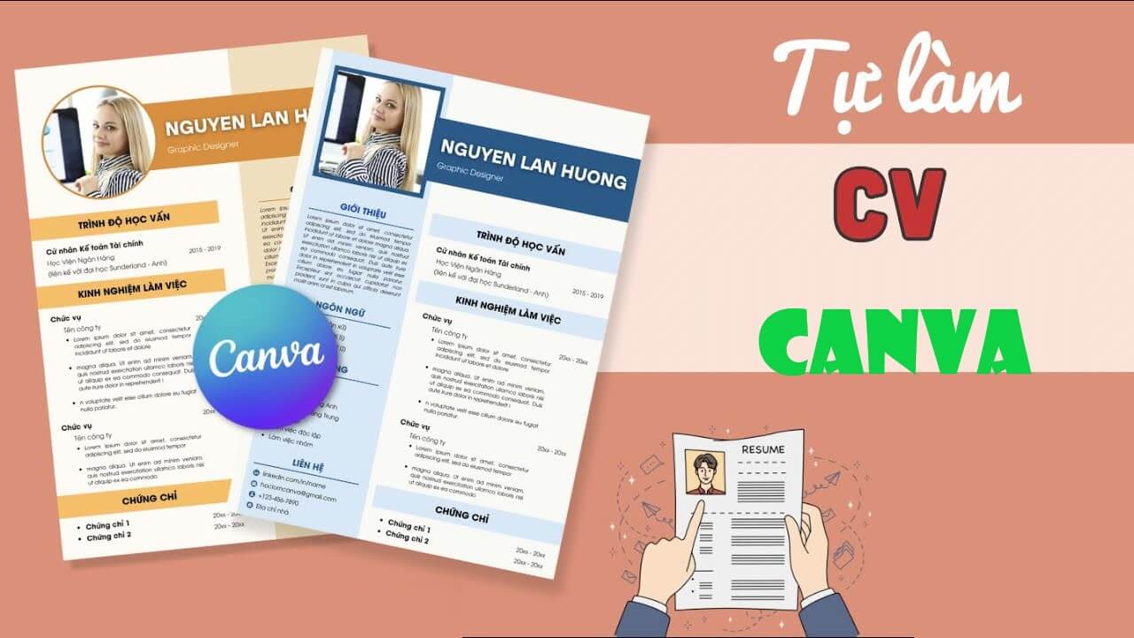Tự làm CV trên canva chuyên nghiệp