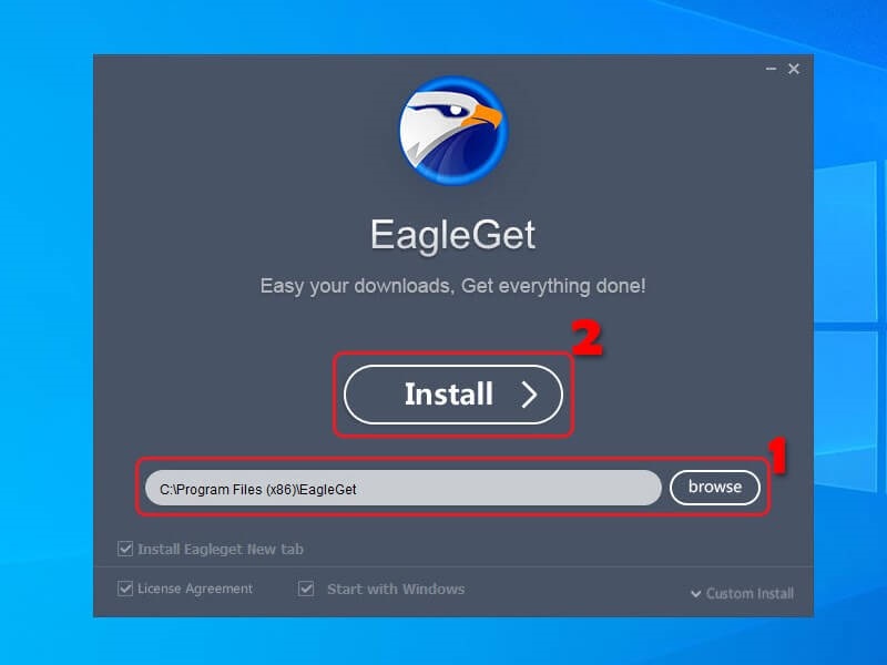 Hướng dẫn cài đặt phần mềm Eagleget cho máy tính