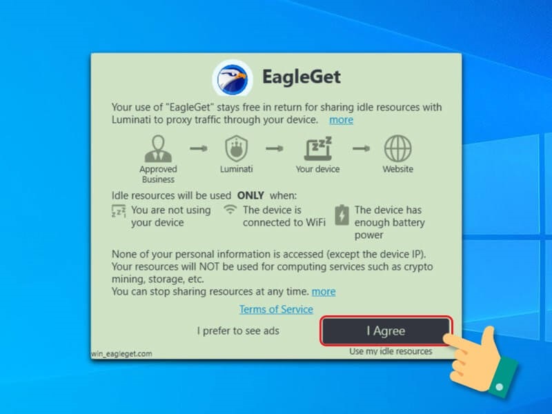 Hướng dẫn cài đặt phần mềm Eagleget cho máy tính
