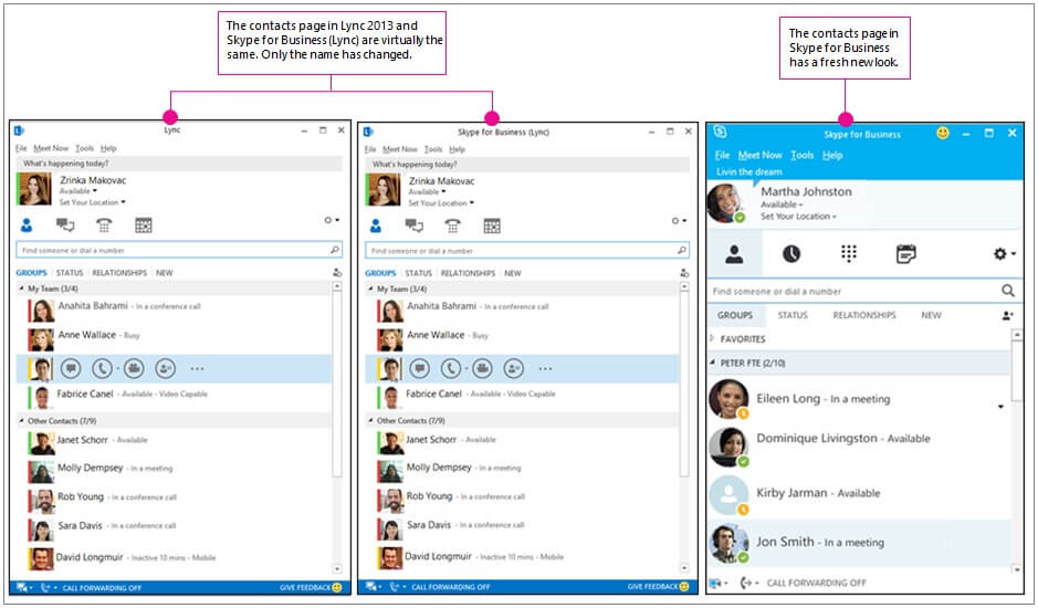 Các tiện ích mở rộng khác của Skype for business