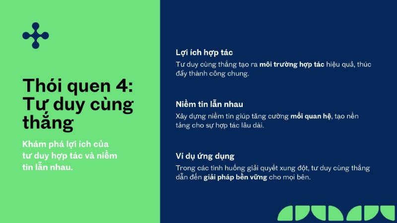 Thói quen với tư duy cùng thắng