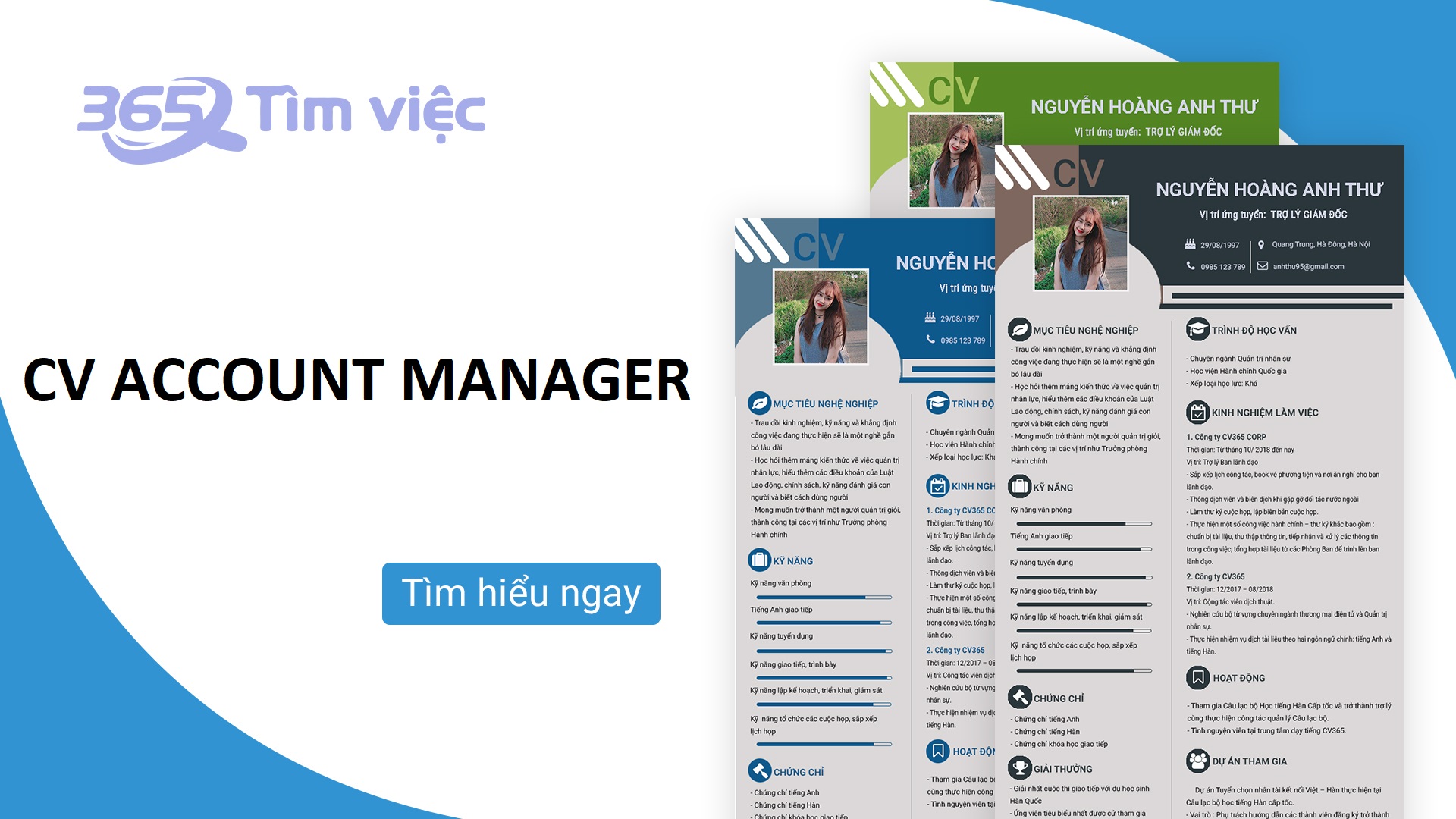 CV Account Manager – vũ khí lợi hại giúp sự nghiệp thăng hoa