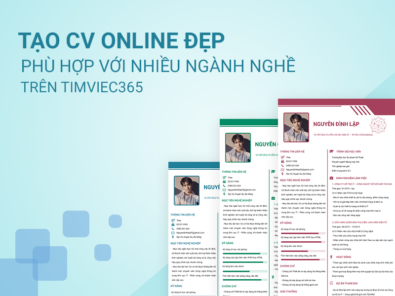 Gợi ý kho CV Stylist đẹp - độc - đỉnh cho ứng viên 