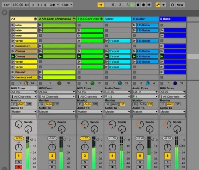 Phần mềm làm nhạc Ableton Live Music 