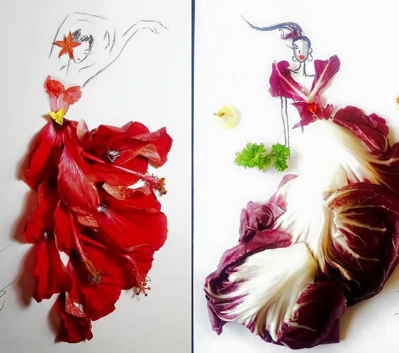 Những phác thảo thời trang tuyệt đẹp từ hoa tươi tuyệt đỉnh - Thời trang -  Việt Giải Trí
